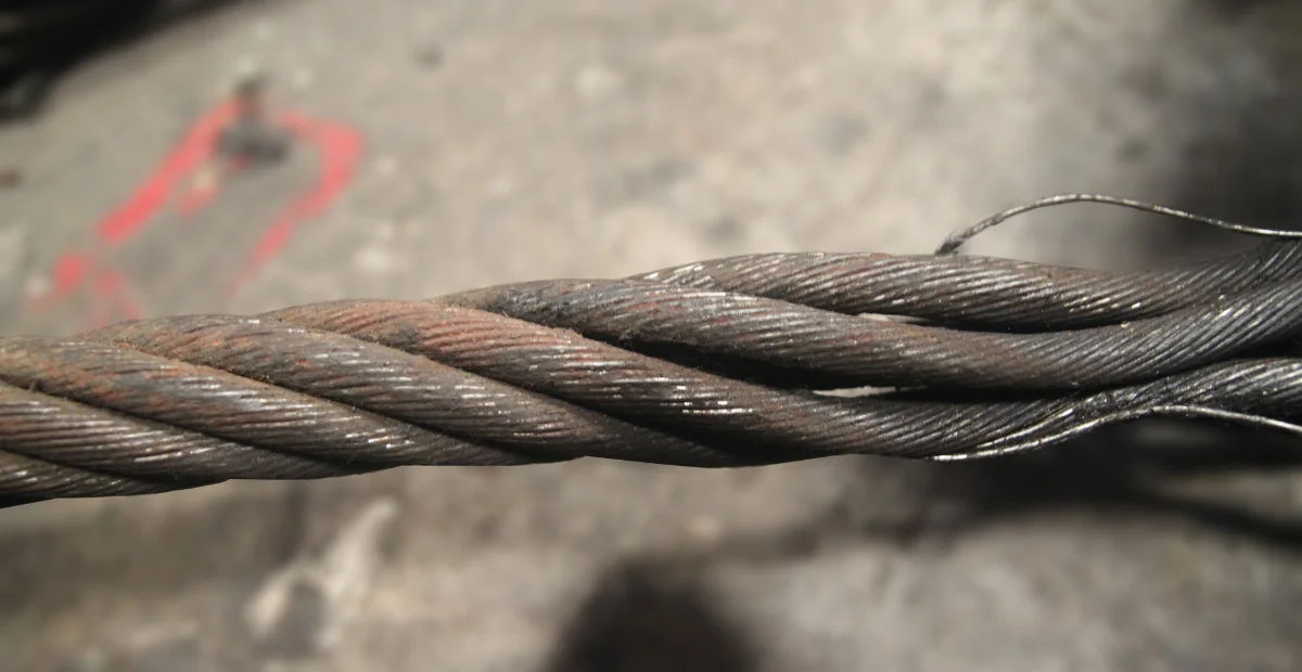 ciri ciri wire rope yang sudah digunakan bekas